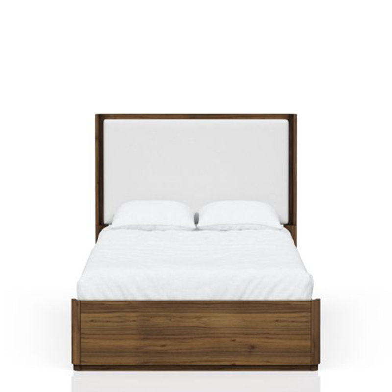 Élégant lit plateforme de style traditionnel