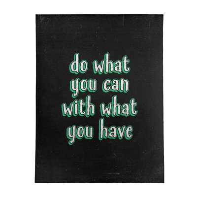 Quotes Chenille Indoor Rug
