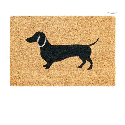 Nicola Spring - Coir Door Mats - Sausage Dog