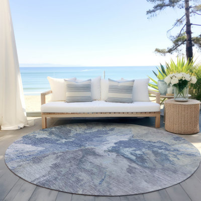 Tapis intérieur / extérieur Theodara Denim