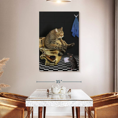 Ketti Cat And Rat Toilet Time