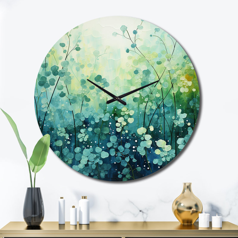 Horloge murale paysage abstrait Chantill, Très grand