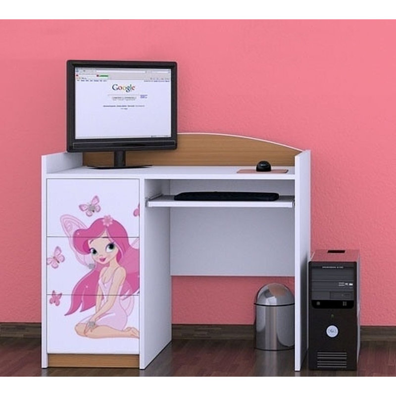 Northup 100cm Computer Desk, Light Brown