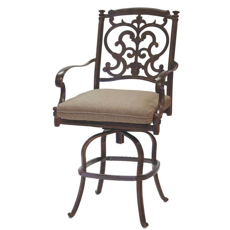 Tabouret de bar 25 po avec coussin Anhar
