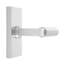 Bravura 845-8 Sumpter Passage Lever on Rectangular Contemporary Rose in Satin Nickel