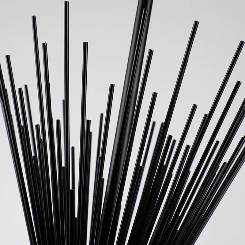 Luminaire suspendu géométrique à DEL Gennesy, Noir