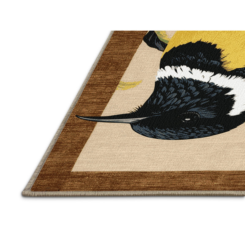  Tapis lavable Honeyeat, Carré 5 pi
