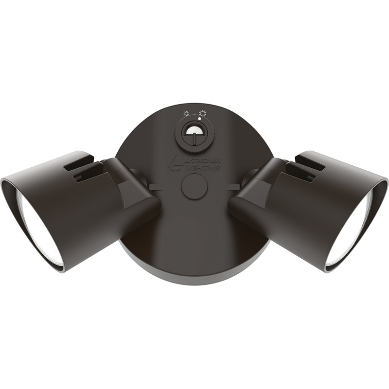 Bronze Dual Head LED Outdoor Security Flood Light