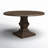 48" Round Dining Table In Weathered Mango