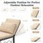 Chaise longue d'extérieur en métal-1246156059