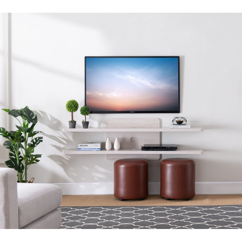 Lavender TV Stand, White Oak