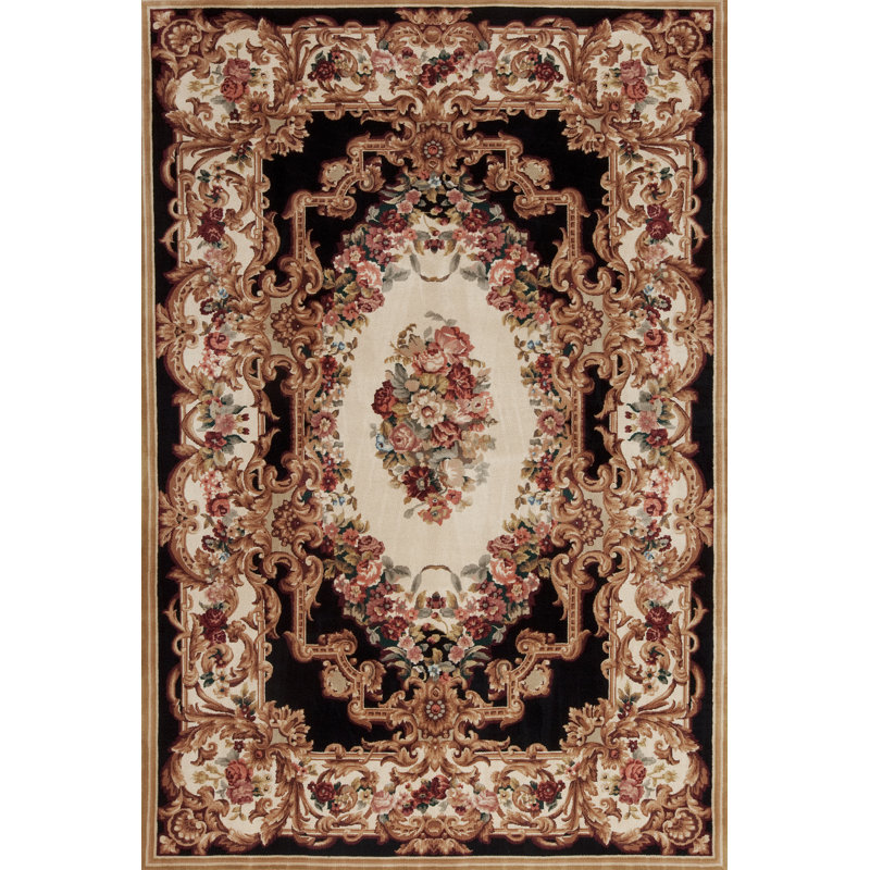 Sino Aubusson Collection Flatweave Wool Area Rug