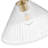 1-Light 15.8'' Single Cone Pendant Light with Ribbed Glass Shade-1528662737