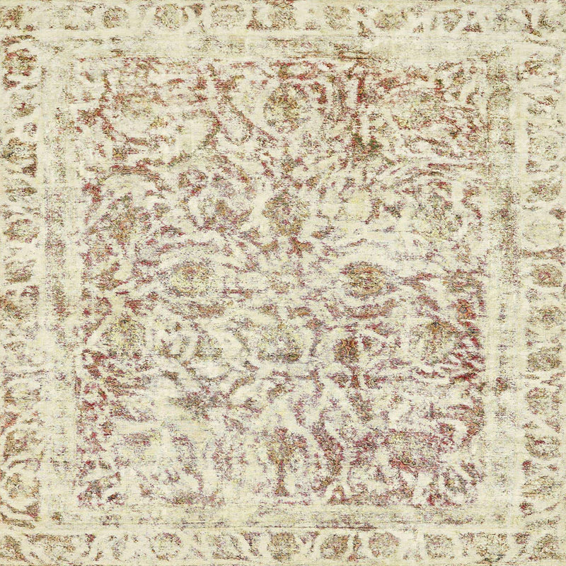 Abstract Indoor Rug, Square 8'