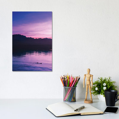 Dusk And Ducks by Beli - Wrapped Canvas Print