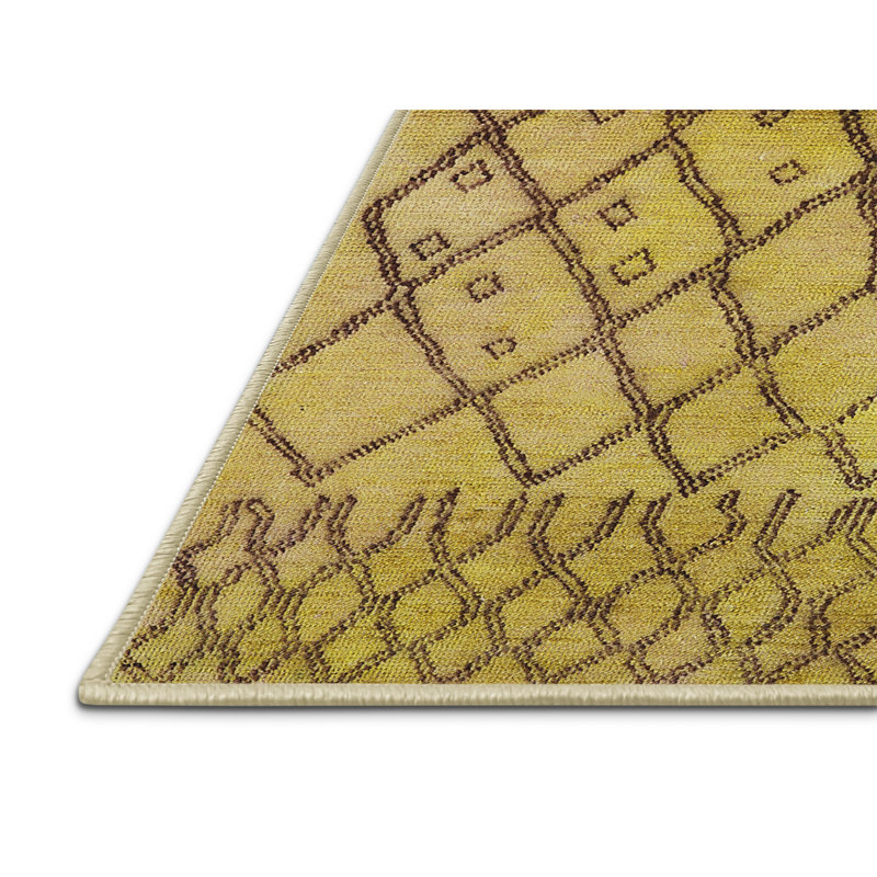 Tapis marocain tissé à la machine, Rectangle de 2 pi x 3 pi