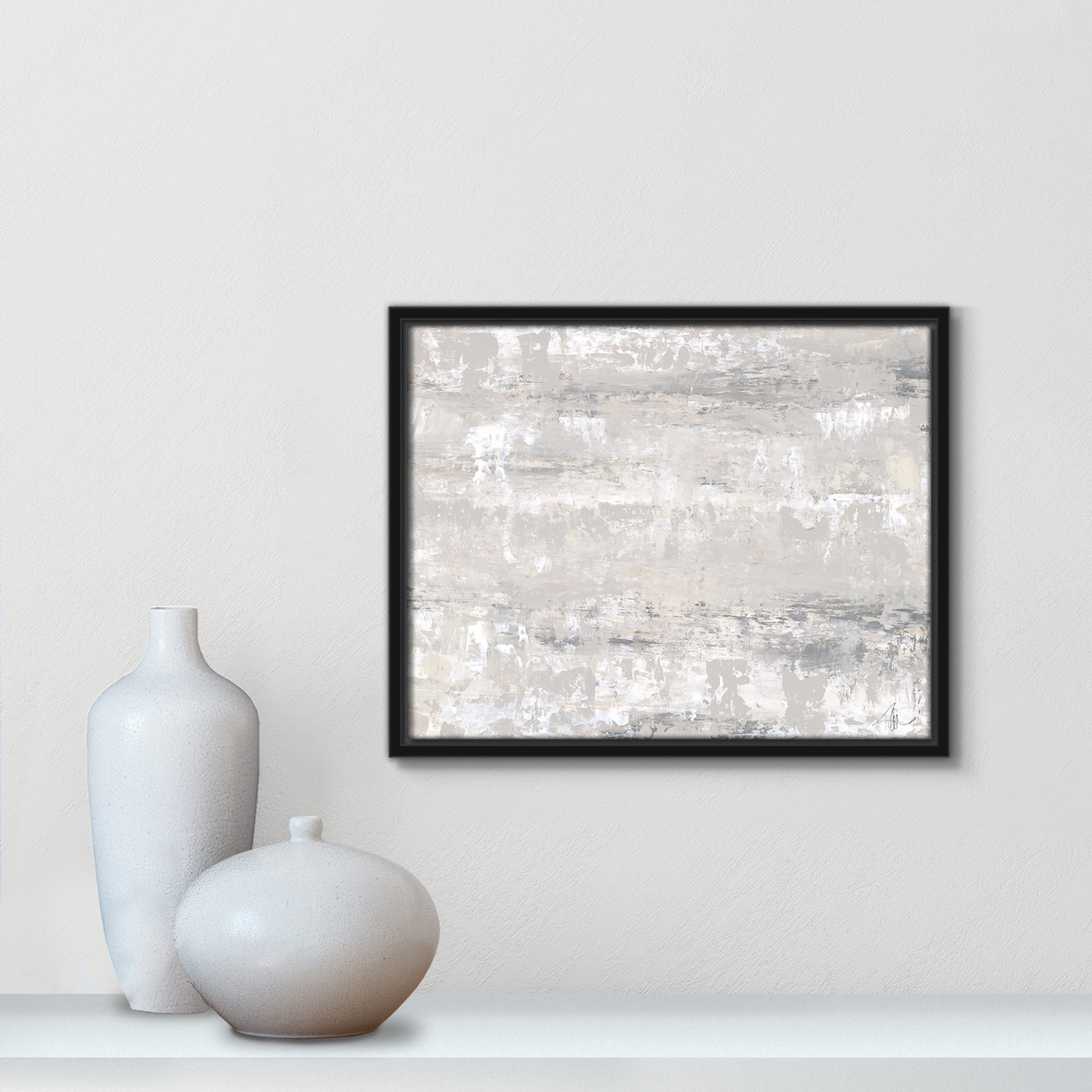 Tryston "Desert Winds" Print by Filippo Ioco, Black Framed Canvas, 12.5" H x 15.5" W x 2" D