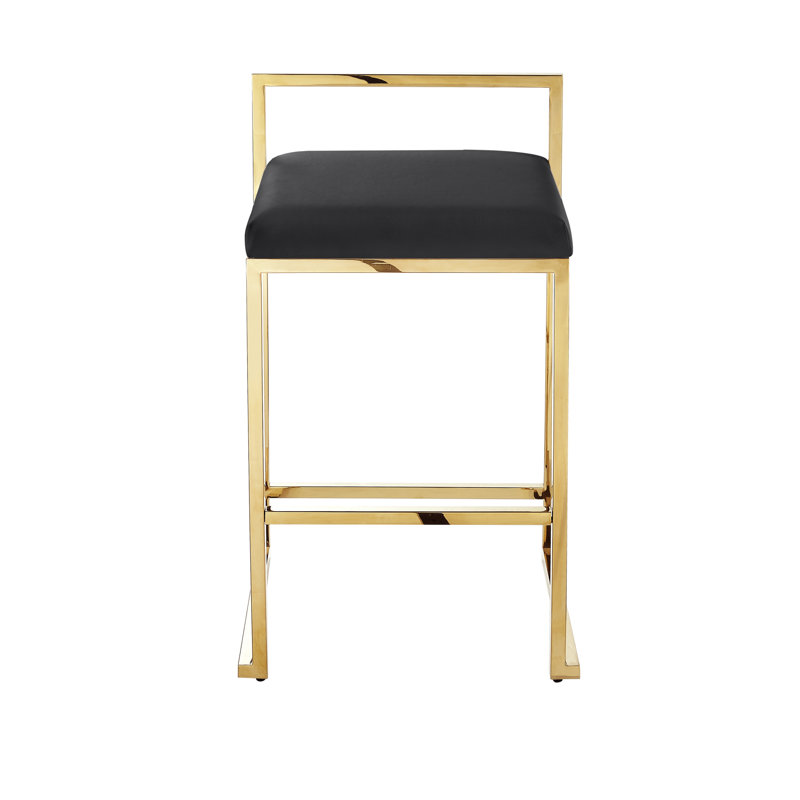 Sia Bar Stool/Counter Stool, Gold, Black
