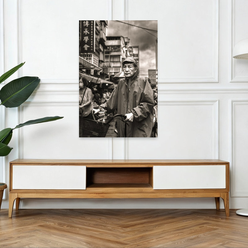 Portrait d'une ville asiatique contemporaine, H 48 po x l 32 po