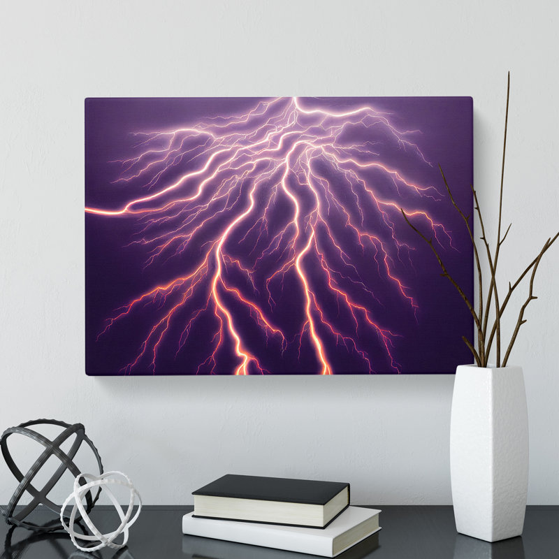 Enticing Lightning Bolts Vol.3 - Wrapped Canvas, 35cm H x 50cm W x 3cm D
