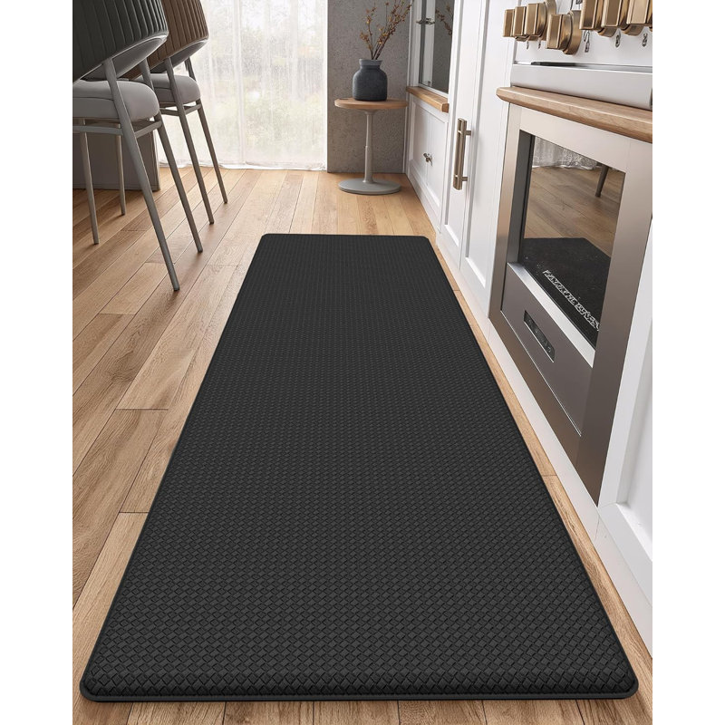 Tapis de cuisine antidérapant Dipson, Tapis de couloir 1 pi 4 po x 4 pi 11 po, Noir