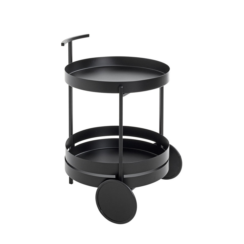 Kees Steel Tubing Bar Cart, Black
