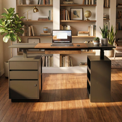 Bureau ergonomique assis-debout avec contrôleur