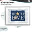 «Beach Love Seashells», reproduction sous verre encadrée, conception de Kim Allen-447562563-447562564