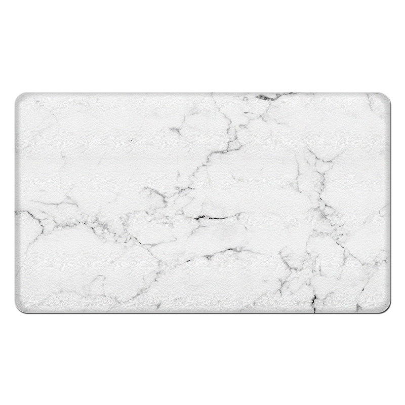 Tapis de cuisine en marbre Marble Anti-Fatigue, Blanc