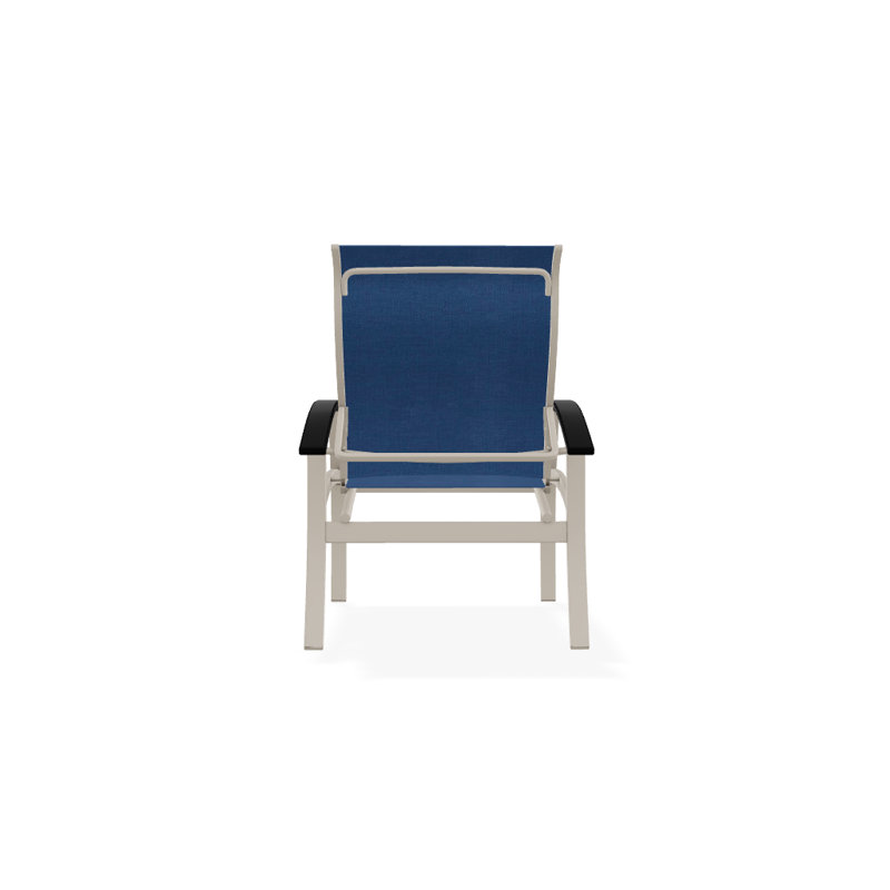 Chaise de patio Askar, Cobalt 35D Sunbrella®, Noir, Désert texturé