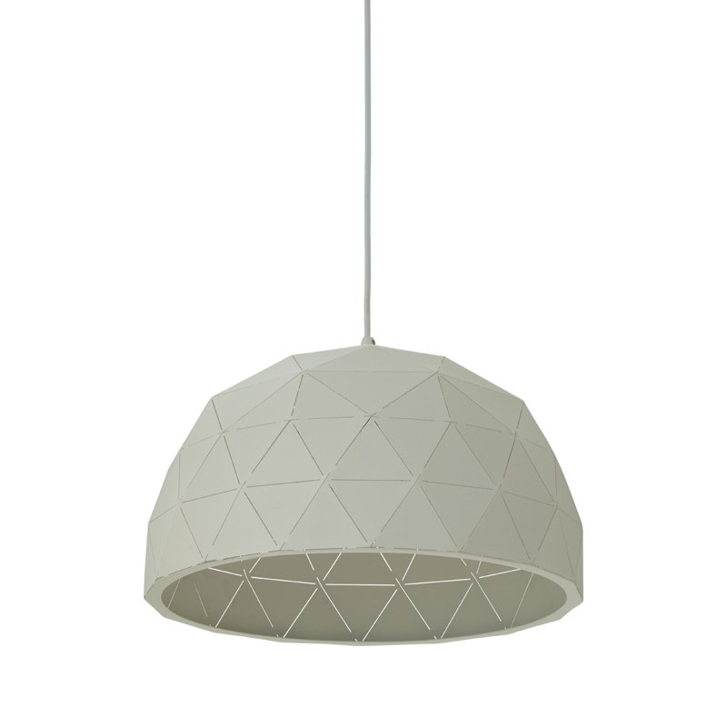 Cosima 1 - Light Single Pendant, Sandy White/White, Sandy White