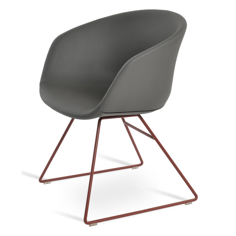 Fauteuil Tribeca, Rouge, Blanc cassé