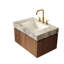 Comptoir de comptoir en pierre frittée grise et céramique encastrée grise, trois trous de robinet pré-percés, Scratch, hauteur de 8,66 po, largeur de 23,62 po, surface de comptoir, Scratch, eau, largeur du produit: 18,38 po