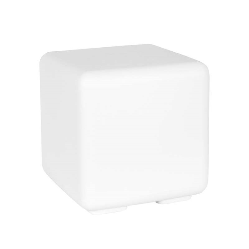 Gribbin Square Outdoor Side Table - 43 cm W 43 cm D, White