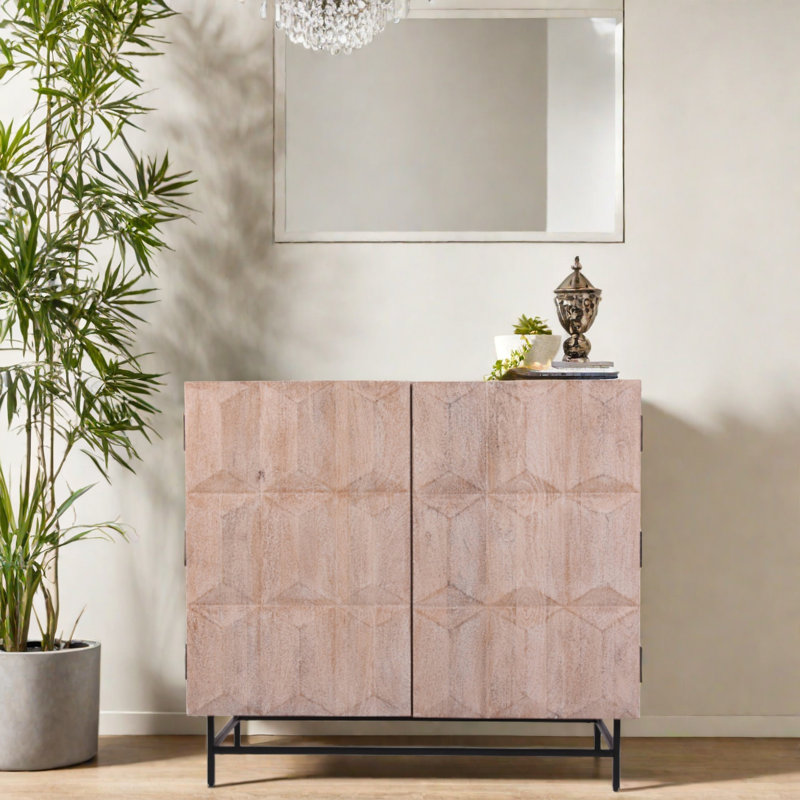 96.5cm Solid Wood Sideboard