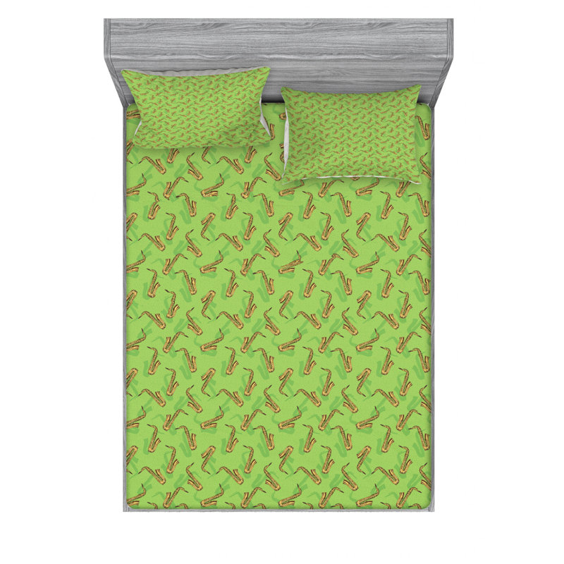 Microfiber Sheet Set, Queen Sheet Set with Fitted Sheet