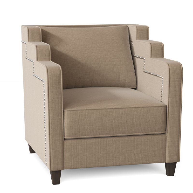 Abbey Armchair, Brown Mahogany, Tess Sisal