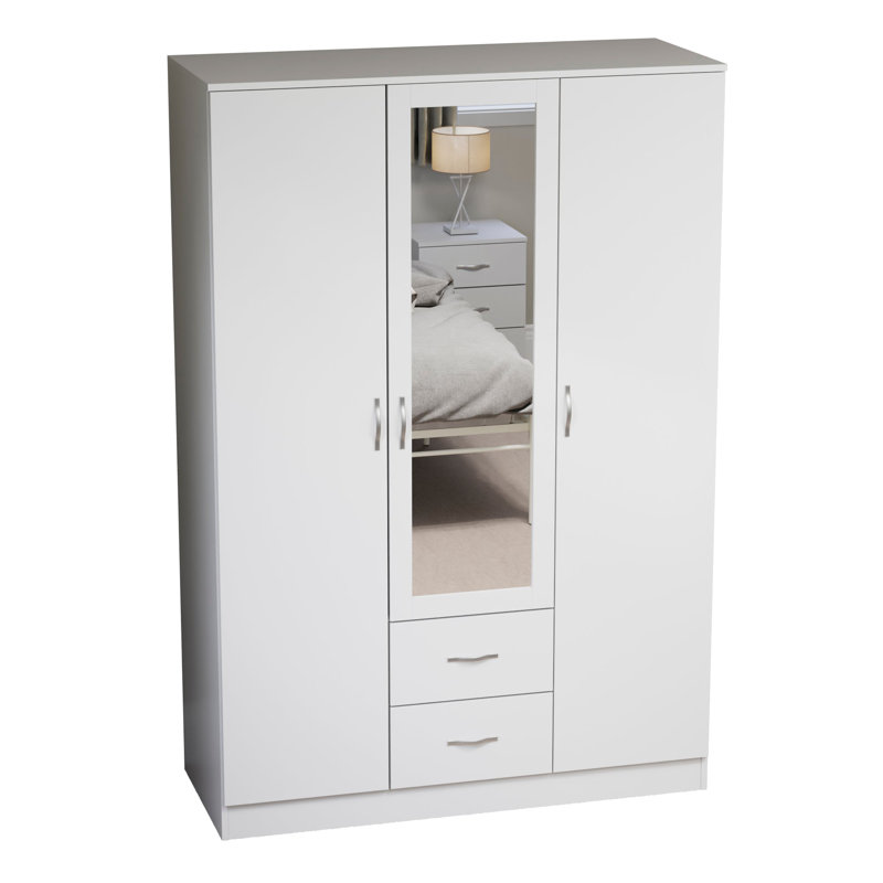 Maybery MDF & Particleboard Wardrobe, White