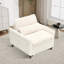 Chaise d'appoint convertible rembourrée en velours côtelé-1488344175