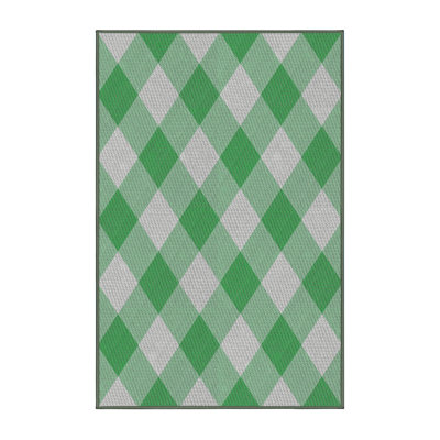 Tapis vert Gingham