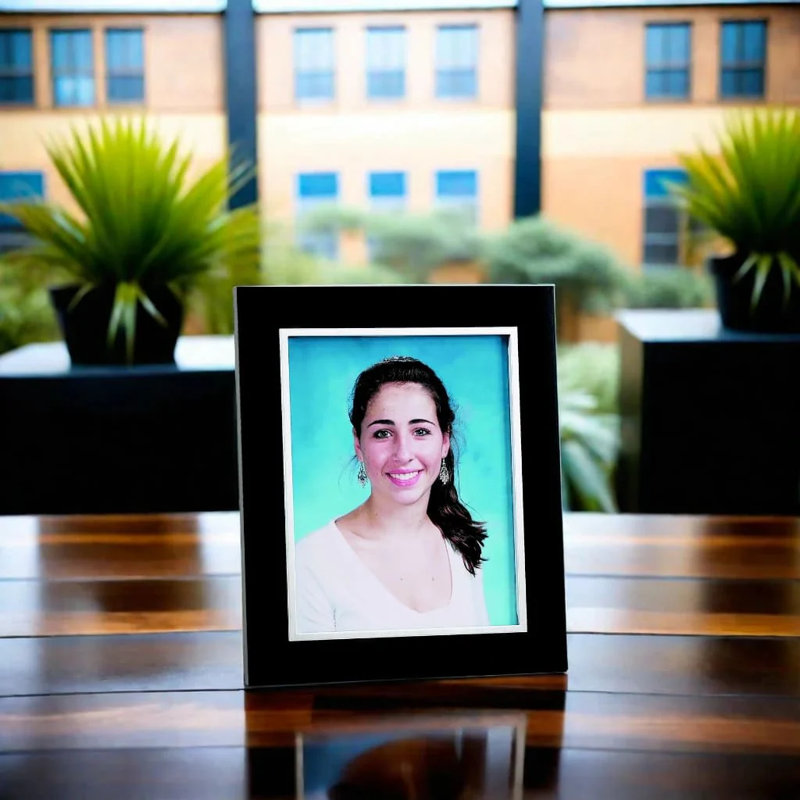 Black Solid + Manufactured Wood Picture Frame, 8" x 10"