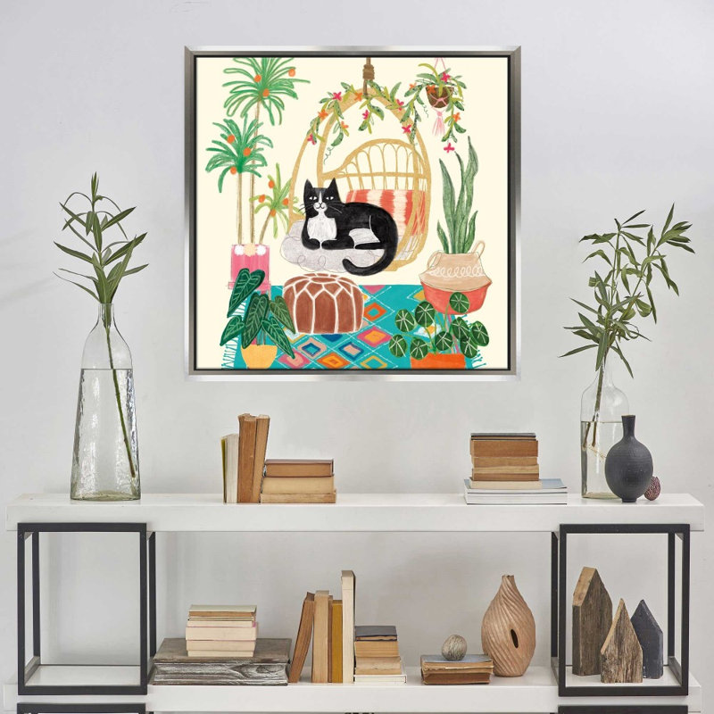 «Urban Jungle VIII Spring» par Mary Urban - Impression sur toile, Argent, H 24 po x l 24 po