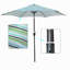 PARAPLUIE 9pi 9 rayures bleues-925474726