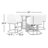 Blaze 4 - Person Marble Top Pedestal Dining Set-1833957007