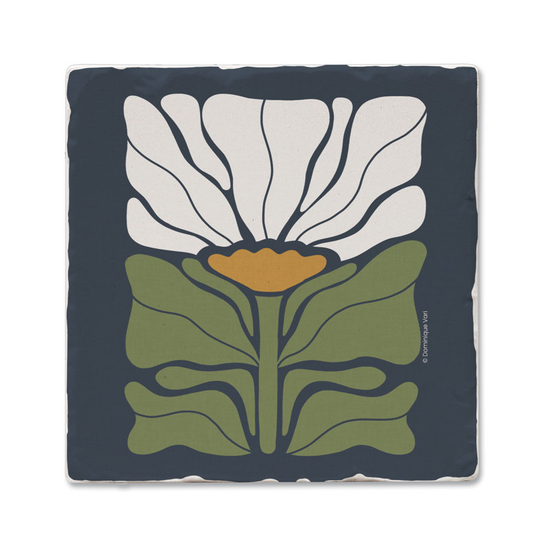Thirstystone Bohemian Floral 4-Pack Tumbled Tile Coasters