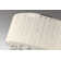 Hanna 4 - Light Drum Flush Mount with White Thread and Crystals