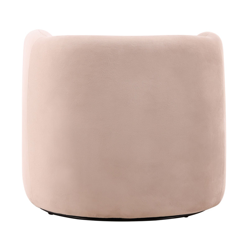 Neva Upholstered Swivel Chair, Onyx Mink