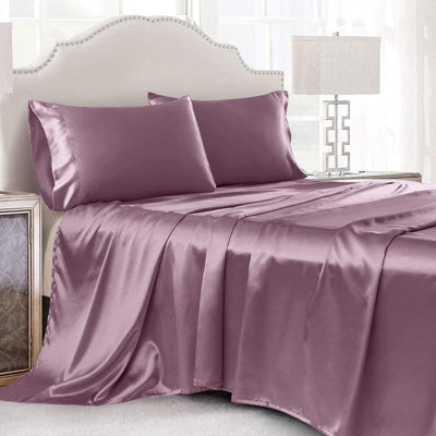 Deep Pocket Satin Sheet Set