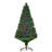 Xmas Pre-Lit Green Pine Artificial Christmas Tree with Multi-Coloured Lights and Stand-67202391