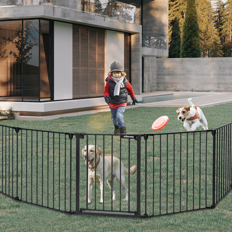 Wall Mounted Pet Gate, Black